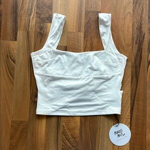 Princess Polly Woman’s Size 4 White Square Neck Crop Top NWT